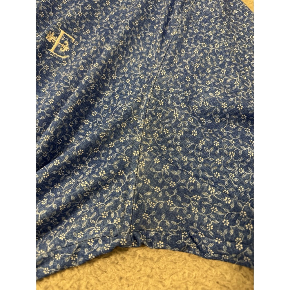 Johnnie O Short Sleeve All Over Print Floral Golf Polo Shirt Size Large - Picture 6 of 8